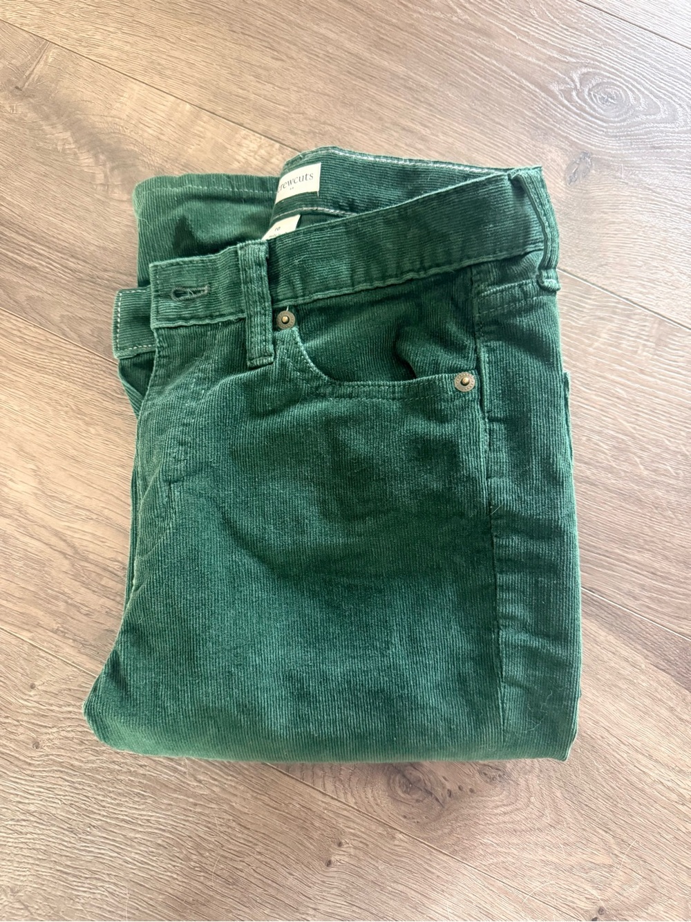 Crewcuts Green Corduroy Kids Pants